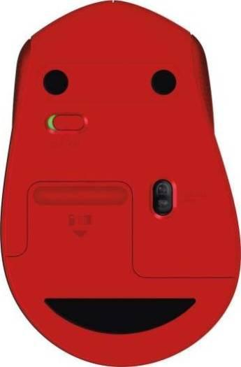 Logitech M330 Silent Plus Wireless Large Mouse, 2.4 GHz Wireless Connectivity, 1000 dpi Optical Sensor, Up to 10m Range, Quiet Buttons & Scroll Wheel, Up to 24Mo Battery Life,Red | 910-004911 - eBuy UAE
