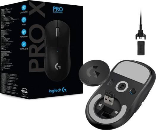 Logitech G Pro X Superlight Wireless Mouse, 2.4 GHz Connectivity, 40G Acceleration, 25600DPI Hero Optical Sensor, 70 Hour Battery Life, 5 Buttons, Windows/Mac Compatible, Black | 910-005881/910-005884 - eBuy UAE