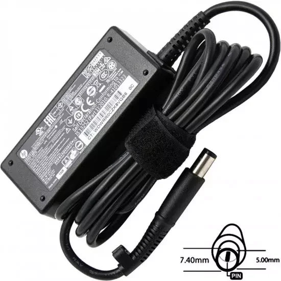 POWER ADAPTER 45W, 19.5V 7.4X5.0MM, ORIGINAL HP - eBuy UAE