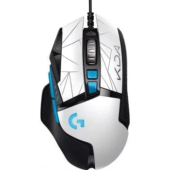 Logitech G502 Hero League of Legends K/DA Gaming Mouse, 25600 dpi Resolution Sensor, 11 Prog Buttons, Hyper-fast Scroll Wheel, Lightsync RGB, 2.3m USB Interface Cable, White - eBuy UAE
