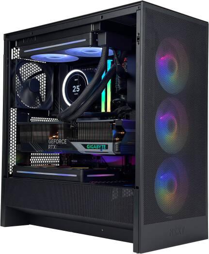 Leviathan X Gaming PC - Intel Core Ultra 7 265K 20 Cores 20 Threads, NVIDIA RTX 5070 TI 16GB, 32GB DDR5 RAM 6400MHz, 2TB SSD Gen 5, 850W Gold Rated PSU, 240mm LCD Liquid Cooler, Wi-Fi 7 + BT - eBuy UAE
