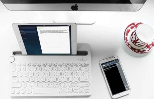 Logitech K480 Multi Device Bluetooth Keyboard for PC, Smartphone and Tablet (QWERTY) - White | 920-006367 - eBuy UAE