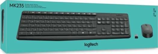 Logitech MK235 Wireless Combo Keyboard and Mouse, English Arabic Layout, Grey | 920-007927 / 920-007931 - eBuy UAE