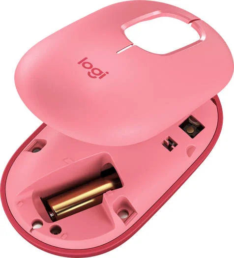 Logitech Wireless Pop Mouse, With Customizable Emoji, 1000 DPI Nominal Value, 4 Buttons, 10m Range, Bluetooth Connection, Precision/Speed Scroll, OS Compatible, Heartbreaker Rose - Pink | 910-006548 - eBuy UAE
