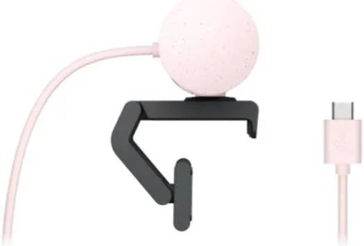 Logitech Brio 500 Full HD 1080p Webcam, Auto Light Correction, Show Mode, Dual Noise Reduction Mics, Webcam Privacy Cover, Works with MS Teams, Google Meet, Zoom, USB-C Cable, Rose Pink | 960-001421 - eBuy UAE