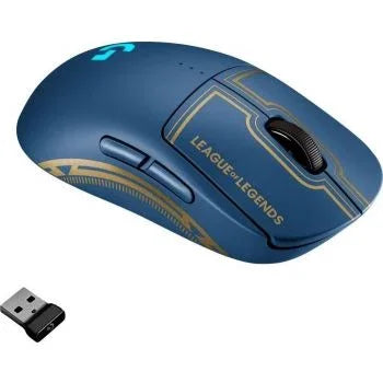 Logitech Pro X League of Legends Edition Wireless Mouse, 80G Ultra Lightweight, 25600 Max DPI, 1 Ms Report Rate, Hero 25K Sensor, Blue | 910-006452 - eBuy UAE