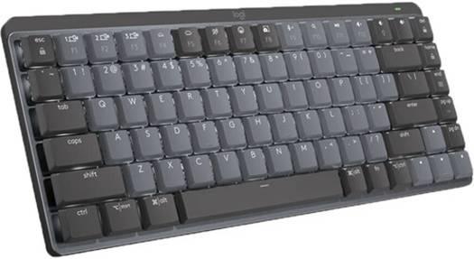 Keyboards Logitech MX Mechanical Mini Keyboard, Clicky Backlit Keys, Bluetooth Connectivity, Low-Profile Keycaps, QWERTY ISO Layout Design, USB-C Charging, 15 Days Battery Life, Gray - eBuy UAE