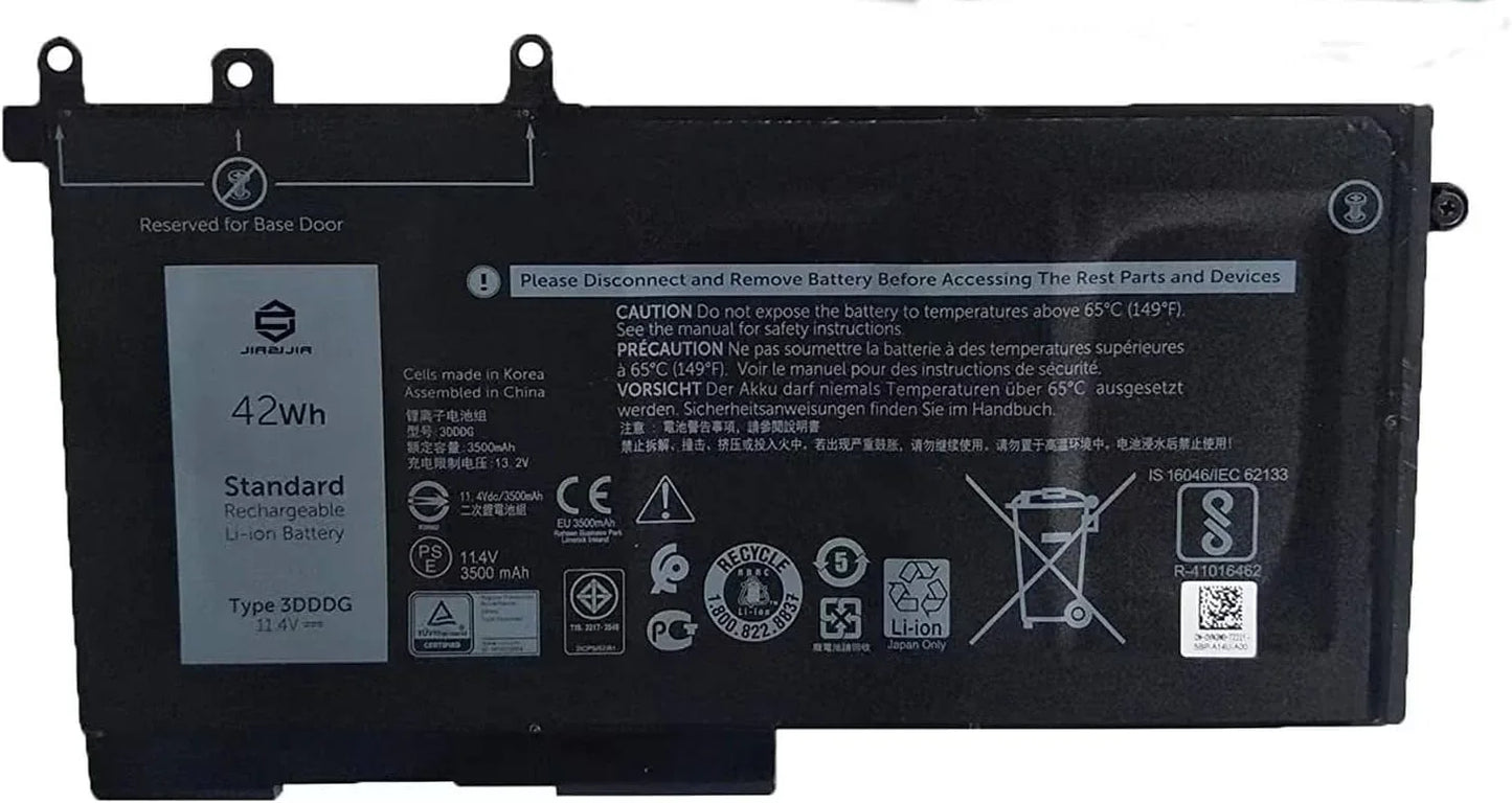 eBuyUAE 3DDDG Dell Laptop Battery Compatible with 5280 5288 5480 5490 5580 5590 5491 5591 5488 5495 Precision 3520 3530 Series 080JT9 03VC9y - eBuy UAE