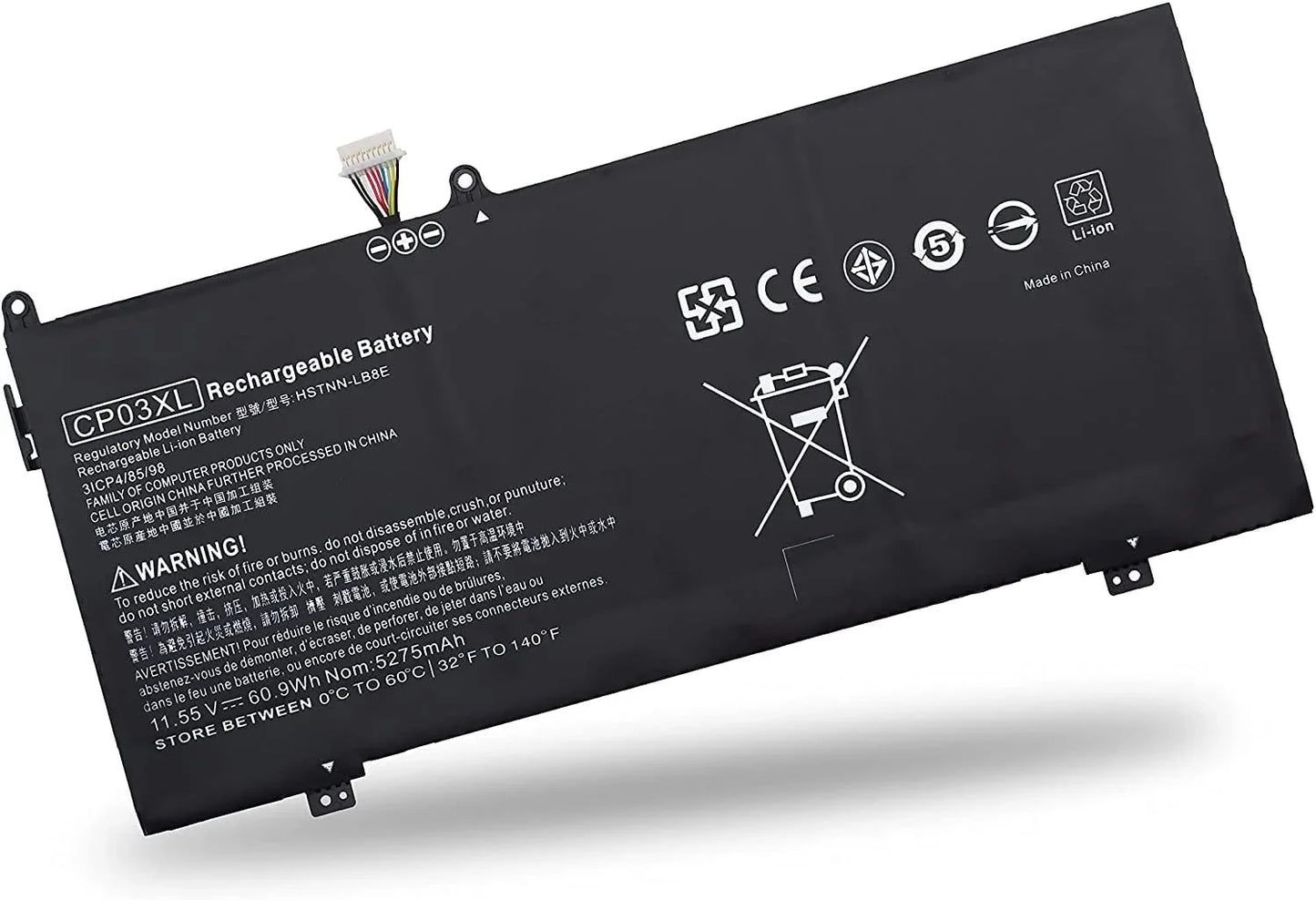 eBuyUAE CP03XL HP Laptop Battery Compatible with X360 13-AE000 Series:13-AE011DX 13-AE012DX 13-AE001NG 13-AE006NO 13-AE013DX 13-AE091MS CP03060XL - eBuy UAE