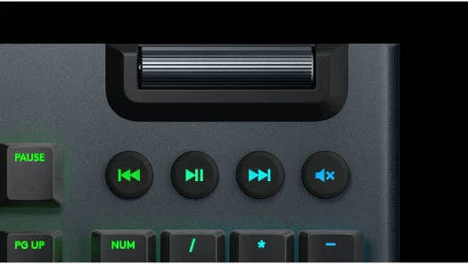 Logitech G815 Lightsync RGB Low-Profile Mechanical Gaming Keyboard, Low Profile GL Clicky Switches, LIGHTSYNC RGB Per Key Lighting, 5 Dedicated G-Keys, USB Inteface, Black | 920-009095 - eBuy UAE