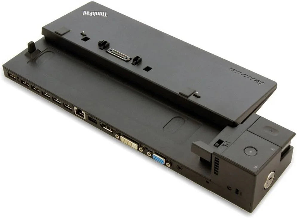 Lenovo ThinkPad 90W Pro Dock, 3x USB 3.0, DisplayPort 1.2, DVI-D, VGA, Stereo/Mic Combo Audio Port, Security Lock Hole, Black | 40a10090UK - eBuy UAE
