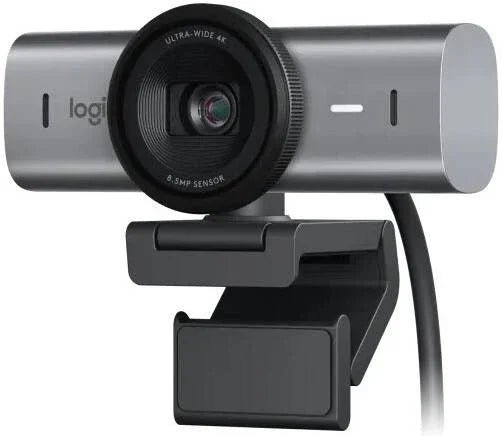Logitech MX Brio 705 Business Webcam, 4K Video Quality, Right Sight Auto-Framing, Show Mode, Dual Beamforming Mics, Integrated Privacy Shutter, USB-C, 1.5m Cable Length, Gray - eBuy UAE