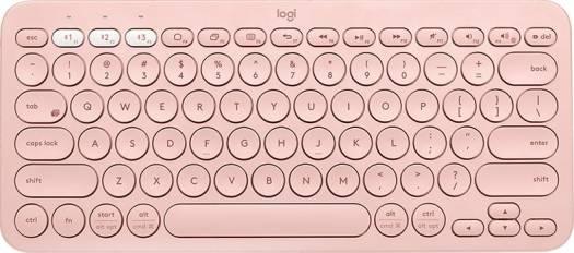Logitech K380 Bluetooth Keyboard, English Arabic Layout, Qwerty, Pink | 920-010071 - eBuy UAE