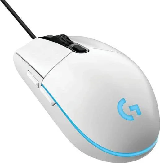 Logitech G203 Lightsync RGB Lighting 800 DPI, 6 programmable buttons Optical Wired Gaming Mouse (White) | 910-005797 - eBuy UAE