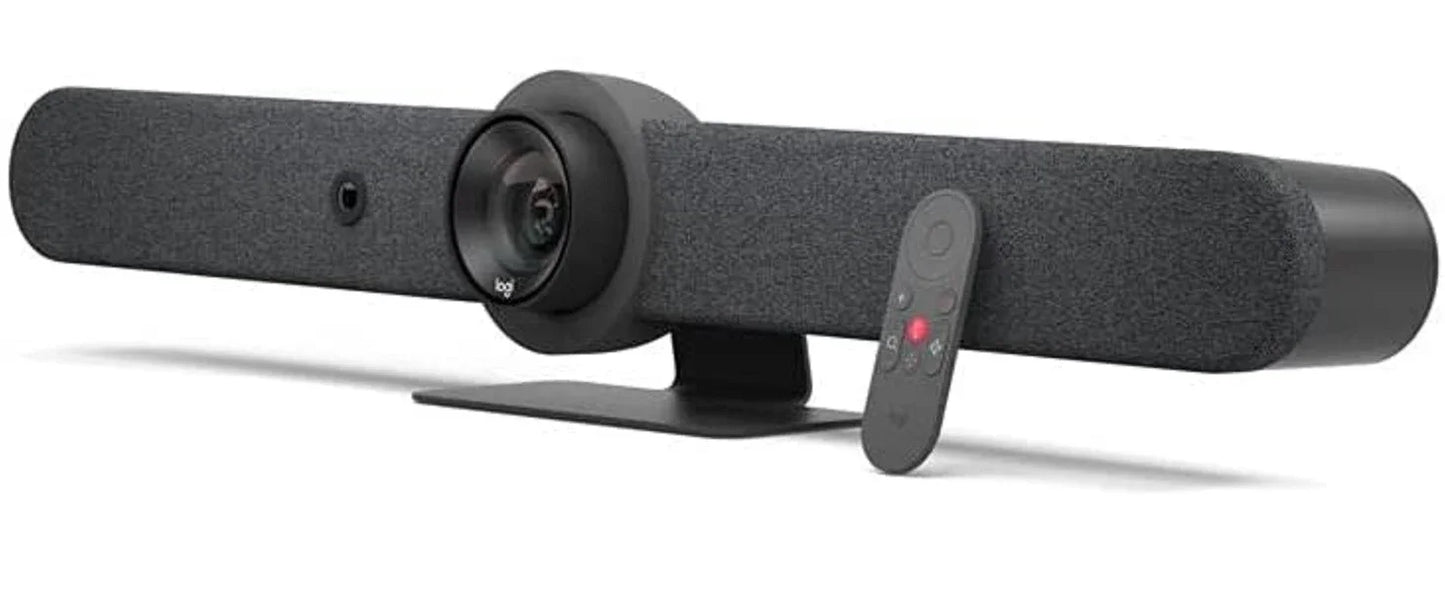 Logitech Rally Bar Mini All-in-One Webcam, Video Bar for Medium Rooms, Up to 4k Display Resolution,White | 960-001352 - eBuy UAE