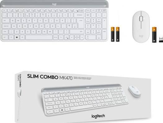 Logitech MK470 Slim Wireless Keyboard & Mouse Combo - White | 920-009205 - eBuy UAE