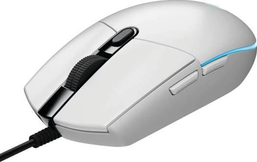 Logitech G203 Lightsync RGB Lighting 800 DPI, 6 programmable buttons Optical Wired Gaming Mouse (White) | 910-005797 - eBuy UAE