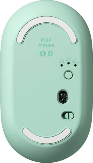 Logitech Wireless Pop Mouse, With Customizable Emoji, 1000 DPI Nominal Value, 4 Buttons, 10m Range, Bluetooth Connection, Precision/Speed Scroll, OS Compatible, Daydream Mint - Purple | 910-006547 - eBuy UAE