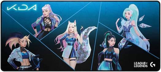 Logitech G840 XL League of Legends KDA Gaming Mouse Pad, 900x400mm, Performance Tuned Surface, Stable Rubber Base, Moderate Surface Friction, Black - Blue | 943-000458 - eBuy UAE
