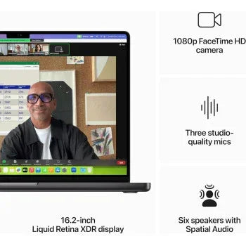 Apple MacBook Pro 14 inch 2024, M4 Pro with 14core CPU, 24GB RAM, 1TB SSD, 20core GPU, Silver MX2F3 English Keyboard - eBuy UAE
