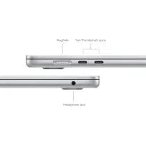 Apple MacBook Air 13 inch 2024 Silver, M3 with 8core CPU, 16GB RAM, 256GB SSD, 8core GPU, MC8H4, English Keyboard 1 Year Warranty - eBuy UAE