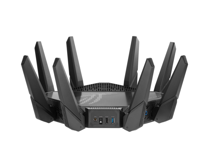 Asus ROG Rapture GT-AX11000 PRO Tri-Band WiFi 6 gaming router, 2.5G port, 10G port, enhanced hardware, Asus RangeBoost Plus, 5.9 GHz, Triple-level game acceleration - eBuy UAE