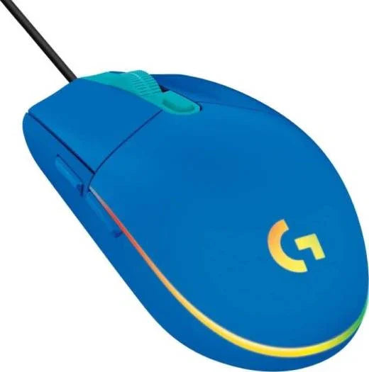 Logitech G203 Lightsync RGB Lighting 800 DPI, 6 programmable buttons Optical Wired Gaming Mouse (Blue) | 910-005798 - eBuy UAE