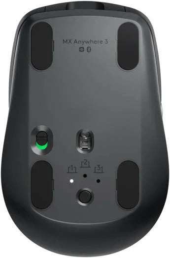 Logitech MX Anywhere 3 Wireless Mouse, 2.4GHz & Bluetooth, 4000 dpi Darkfield Sensor, MagSpeed Scroll Wheel, Unifying Receiver, 70-Day Battery Life, Multi-Platform Compatible, Graphite | 910-005988 - eBuy UAE