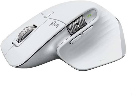Logitech MX Master 3S Wireless Performance Mouse, With Ultra Fast Scrolling, 7 Buttons, 8000 DPI Resolution, Quiet Clicks, USB-C, Bluetooth, 10m Operating Distance, Pale Gray - eBuy UAE