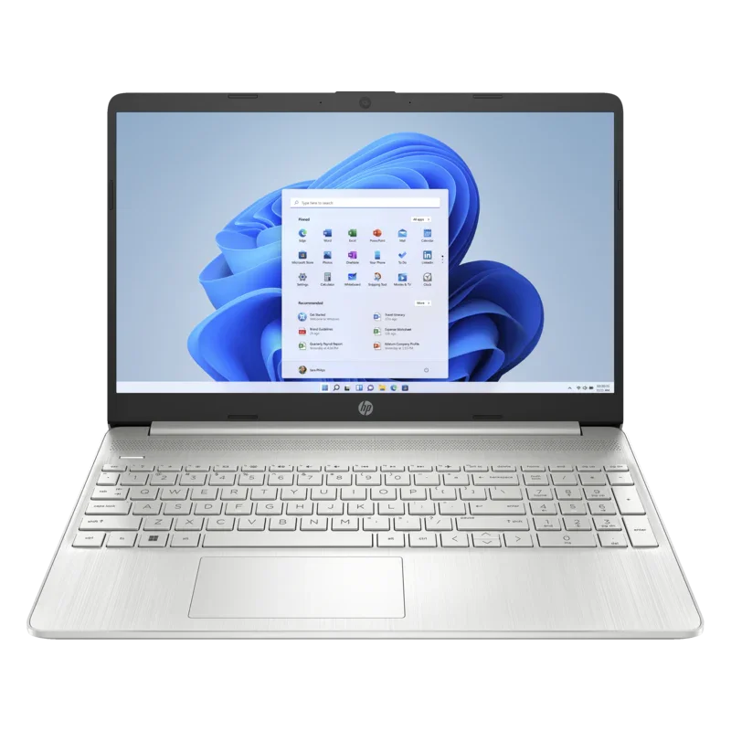 HP Laptop 15s-fq5041ne, Windows 11 Home, 15.6 Inch, Intel Core i5, 8GB RAM, 512GB SSD, FHD, Intel Iris XE Graphics, Windows 11 Home, English/Arabic, Natural Silver - eBuy UAE