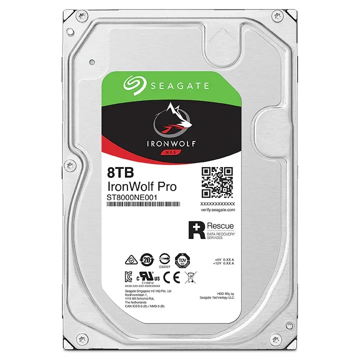 Seagate IronWolf, 8TB, NAS, Internal Hard Drive, CMR 3.5 Inch, SATA, 6GB/s, 5,900 RPM, 64MB Cache, for RAID Network Attached Storage, 3 year Rescue Services (ST8000VN004) - eBuy UAE