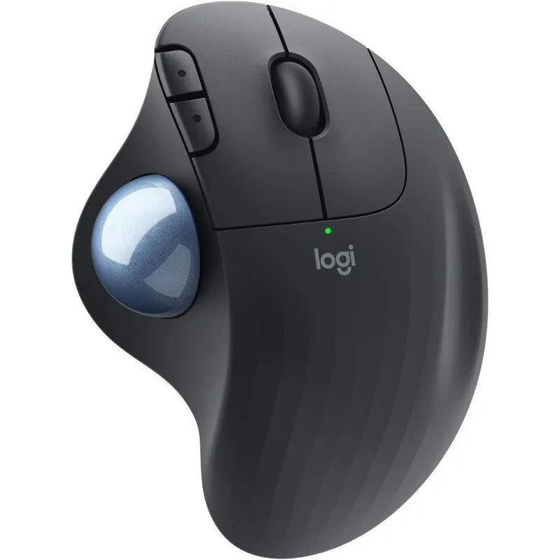 Logitech ERGO M575 Wireless Trackball Mouse Easy Thumb Control, Precision And Smooth Tracking, Ergonomic Comfort Design, For Windows, PC And Mac With Bluetooth And USB Capabilities, Graphite - eBuy UAE