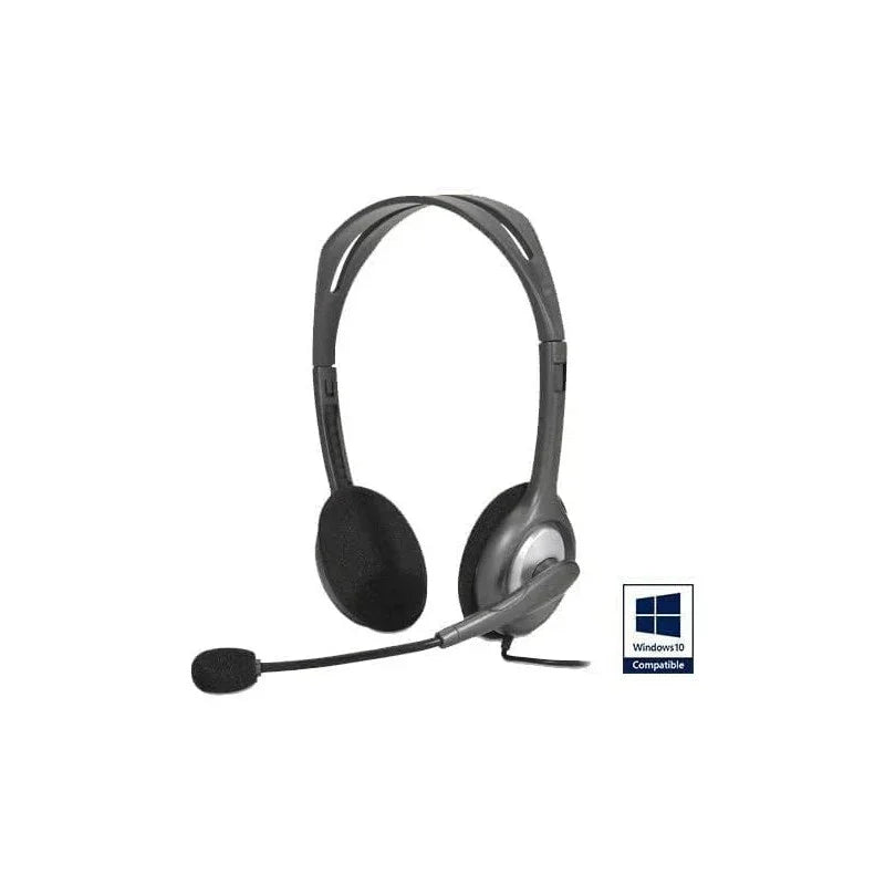 Logitech H110 Stereo Headset - Black - eBuy UAE