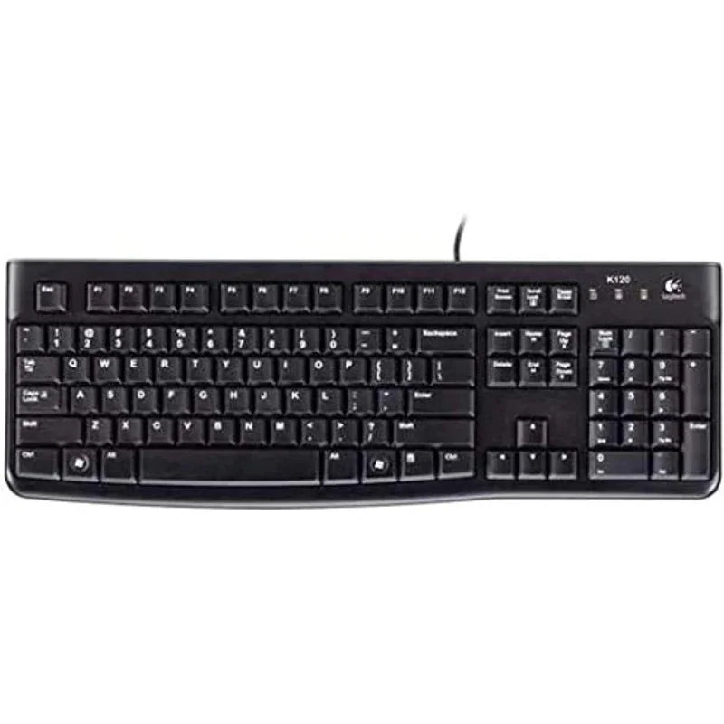 Logitech K120 Keyboard With Arabic - Black - eBuy UAE