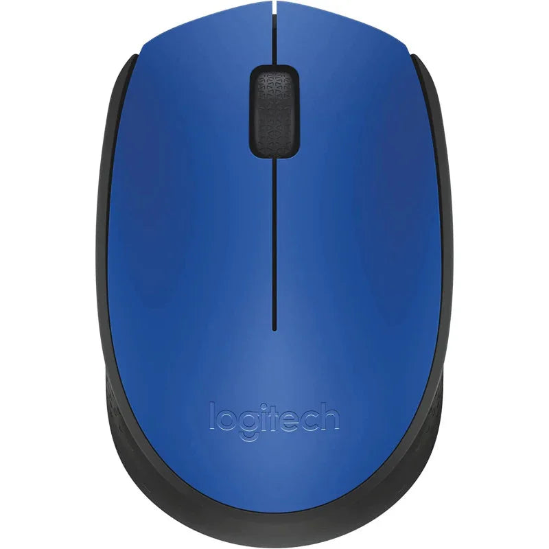 Logitech M171 Wireless Mouse For PC, Mac, Laptop, 2.4 GHz With USB Mini Receiver, Optical Tracking,Ambidextrous - Blue - eBuy UAE