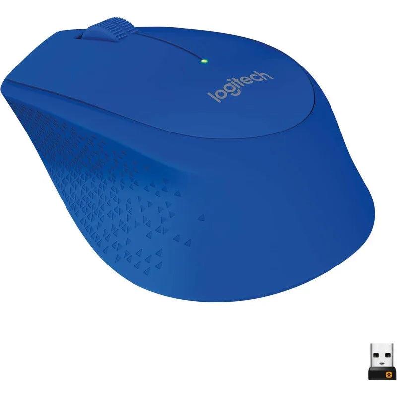 Logitech M280 Wireless Mouse, 2.4 GHz With USB Nano Receiver, 1000 DPI Optical Tracking, 3 Buttons, 18 Month Life Battery, PC/Mac/Laptop Blue, 910-004290, M280 Blue - eBuy UAE