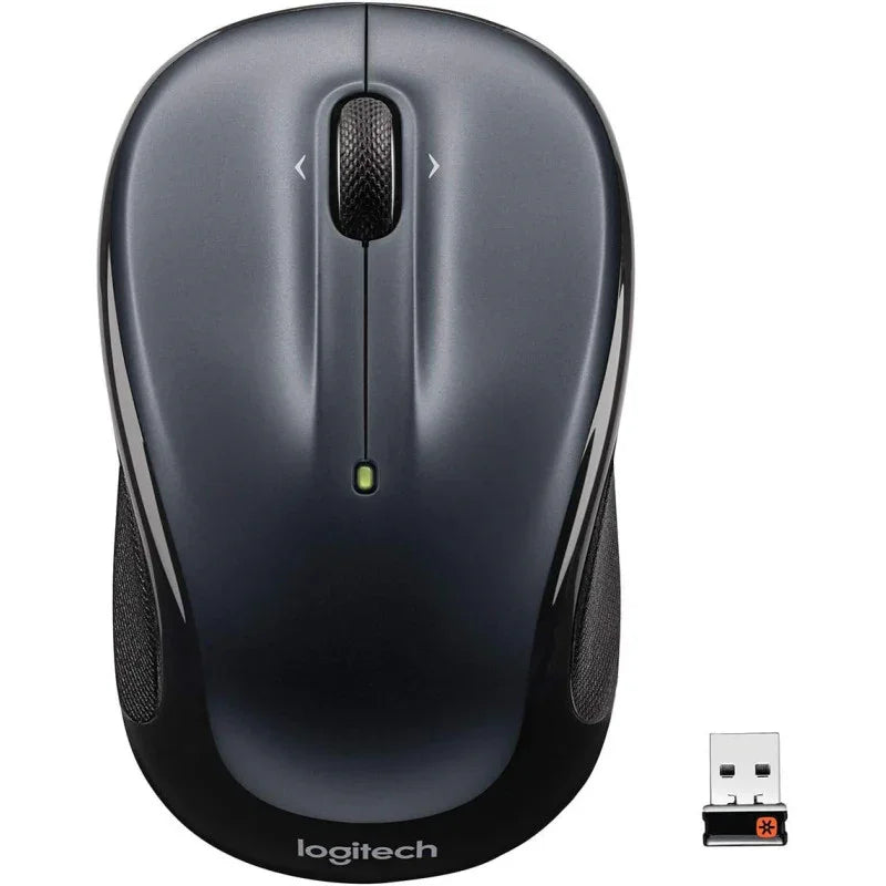 Logitech M325 Wireless Mouse, 2.4 GHz With USB Unifying Receiver, 1000 DPI Optical Tracking, 18 Month Life Battery, PC/Mac/Laptop Dark Silver Black Grey, 910-002142 - eBuy UAE