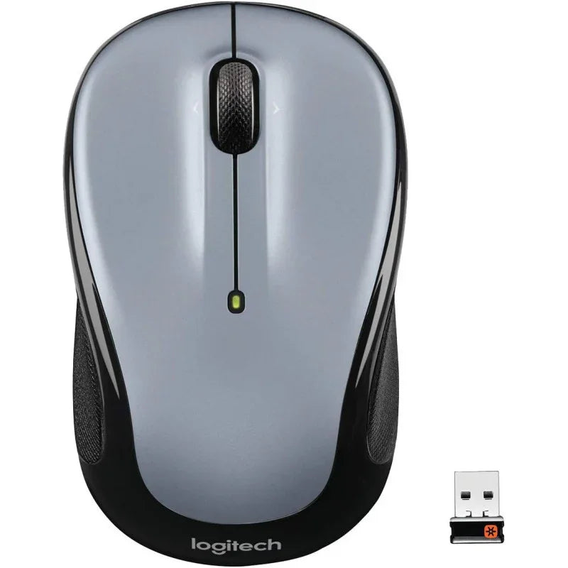 Logitech M325 Wireless Mouse, 2.4 GHz With USB Unifying Receiver, 1000 DPI Optical Tracking, 18-Month Life Battery, PC/Mac/Laptop - Light Silver Grey - eBuy UAE