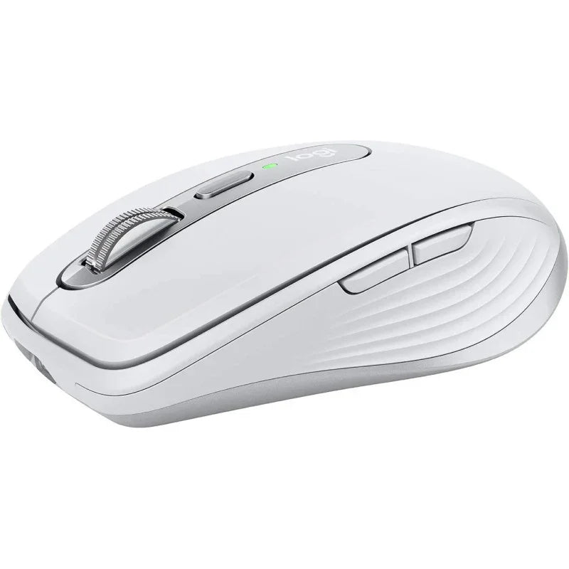 Logitech MX Anywhere 3 Compact Wireless Performance Mouse, Any Surface, Portable, 4000DPI, Customizable Buttons, USB-C, Bluetooth, Apple Mac, IPad, Windows PC, Linux, Chrome - Pale Grey - eBuy UAE
