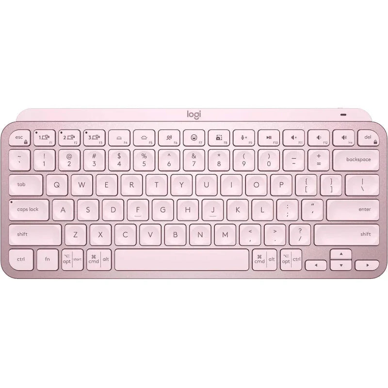 Logitech Mx Keys Mini Minimalist Wireless Illuminated Keyboard, Compact, Bluetooth, Backlit, Usb-C, Compatible With Apple Macos, Ios, Windows, Linux, Android, Metal Build - Rose, 920-010500 - eBuy UAE
