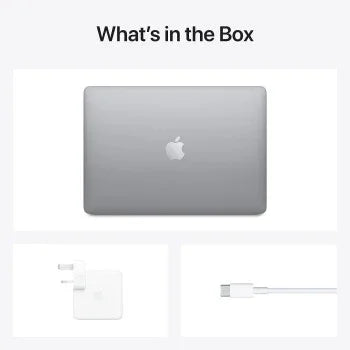 Apple Macbook Air 13 Inch Display, Apple M1 Chip With 8-Core Processor and 7-Core Graphics. 8GB RAM, 256GB SSD, English Keyboard, Space Grey - MGN63 1 Year Warranty - eBuy UAE