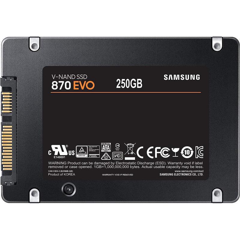 SAMSUNG 870 EVO 250GB SATA 2.5 Inches Solid State Drive (SSD) MZ-77E250BW - eBuy UAE