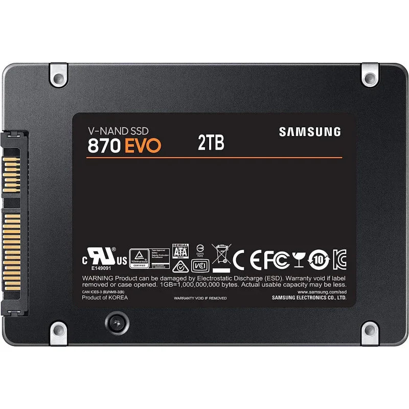 SAMSUNG Electronics 870 EVO 2TB 2.5 Inch SATA III Internal SSD (MZ-77E2T0B/AM) - eBuy UAE