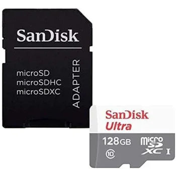 SanDisk 128GB Ultra 80MB/s UHS-I Class 10 microSDXC Card-SDSQUNS-128G-GN6MN - eBuy UAE