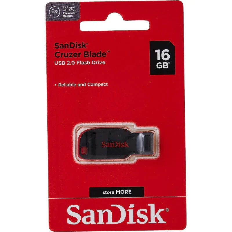 SanDisk 16GB Cruzer Blade USB 2.0 Flash Drive - SDCZ50-016G-B35 - eBuy UAE