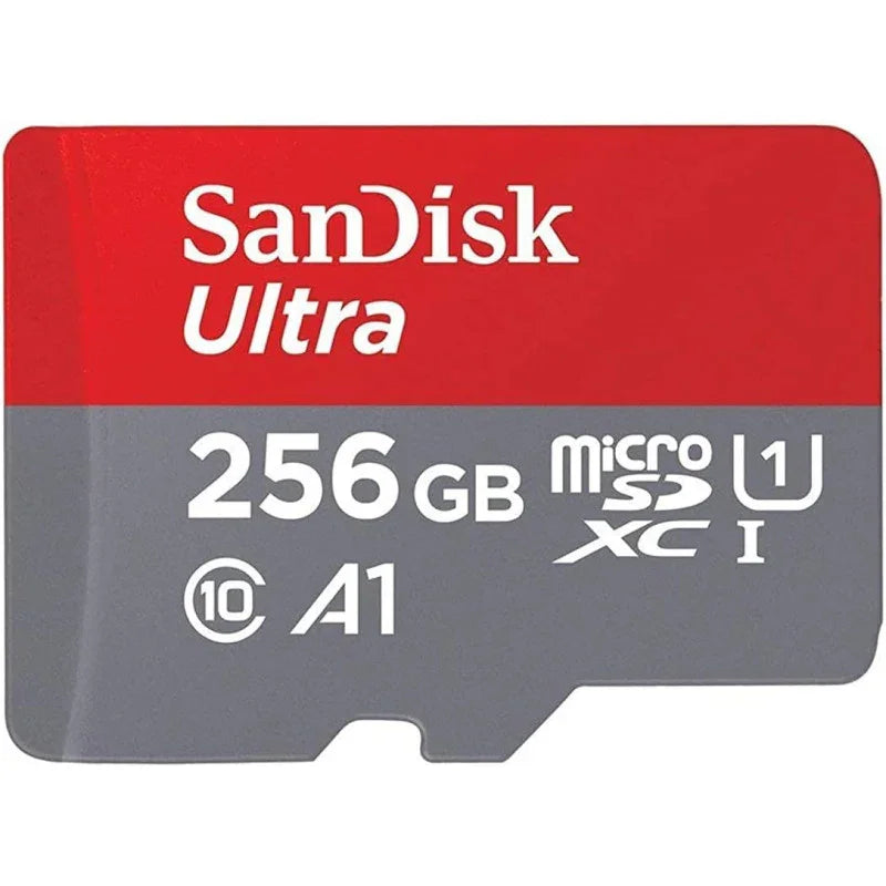 SanDisk 256GB Ultra microSD UHS-I/C10 Card with Adapter 100MB/S - SDSQUAR-256G-GN6MA - eBuy UAE