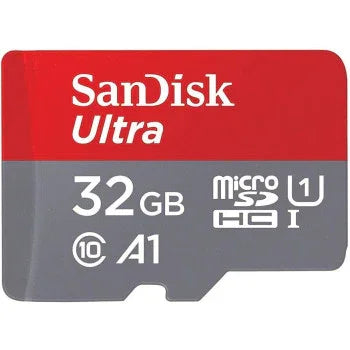 SanDisk 32GB Ultra microSDHC UHS-I Memory Card with Adapter - 98MB/s, C10, U1, Full HD, A1, Micro SD Card - SDSQUAR-032G-GN6MA - eBuy UAE