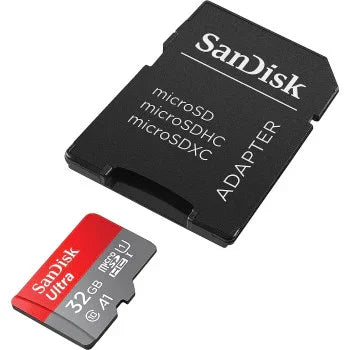 SanDisk 32GB Ultra microSDHC UHS-I Memory Card with Adapter - 98MB/s, C10, U1, Full HD, A1, Micro SD Card - SDSQUAR-032G-GN6MA - eBuy UAE