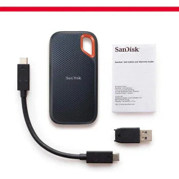 SanDisk 4TB Extreme Portable SSD Up to 1050MB/s USB C USB 3.2 Gen 2 External Solid State Drive SDSSDE61 4T00 G25 Blue SanDisk Extreme Portable SSD SDSSDE61 4T00 G25 - eBuy UAE