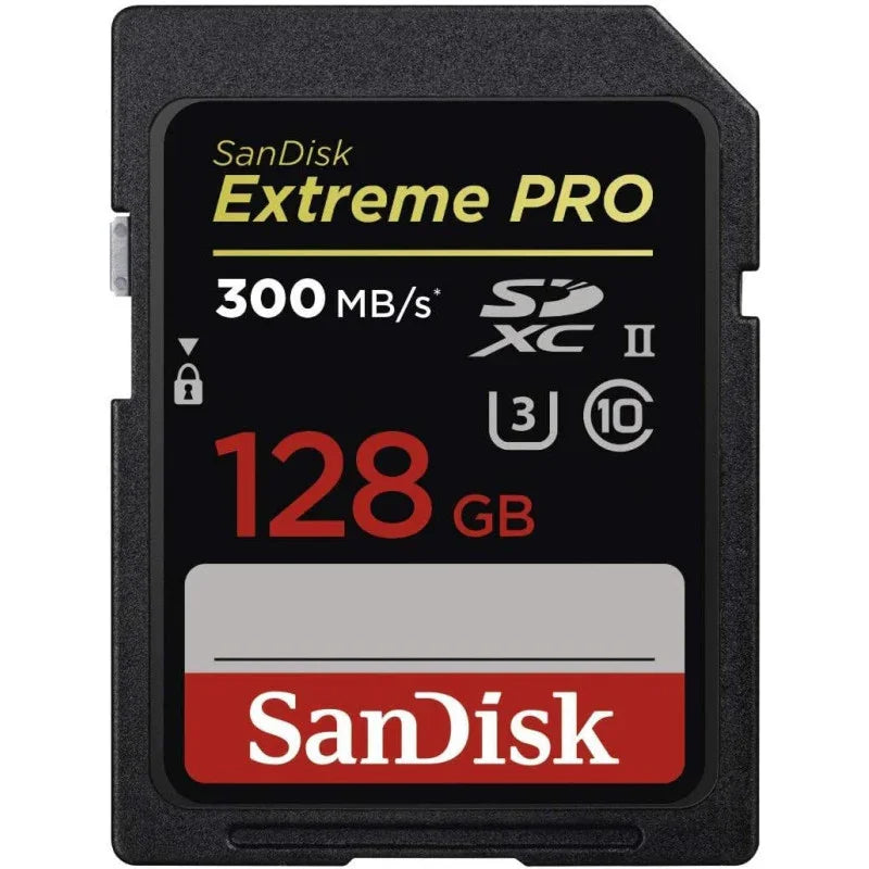 SanDisk Extreme PRO 128 GB up to 300MB/s UHS-II Class 10 U3 SDXC Memory Card, SDSDXPK-128G-GN4IN - eBuy UAE